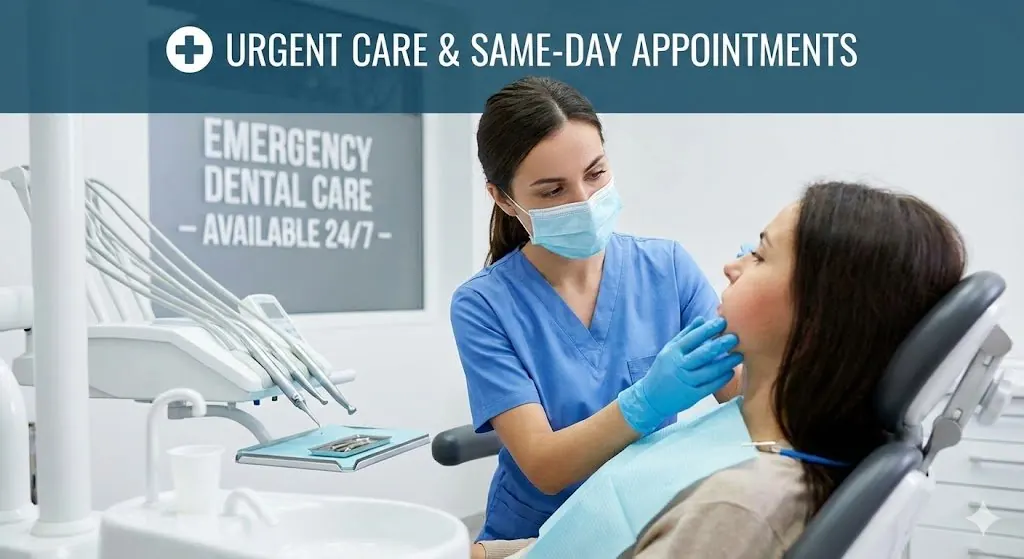 A Swett Dentistry patient receiving same-day emergency dental care in Charlottesville